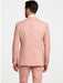 Rossi Man MAX RM1203 Slim Fit 3-Piece Suit – Stylish Solid Pink Formalwear for Men