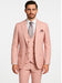Rossi Man MAX RM1203 Slim Fit 3-Piece Suit – Stylish Solid Pink Formalwear for Men