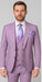 Rossi Man MAX RM1378 Slim Fit 3-Piece Suit – Sophisticated Solid Lavender Suit for Men