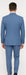 Rossi Man MAX RM1387 Slim Fit 3-Piece Suit – Stylish Solid Blue Formalwear for Men
