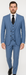 Rossi Man MAX RM1387 Slim Fit 3-Piece Suit – Stylish Solid Blue Formalwear for Men