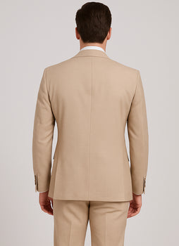 Rossi Man Max RM1391 – Slim Fit 3-Piece Men’s Suit in Solid Beige