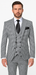 Rossi Man MAX RM1710 Slim Fit 3-Piece Suit – Modern Black and White Suit for Men