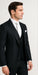 Rossi Man MAX RM1712 Slim Fit 3-Piece Suit – Stylish Black Formalwear for Men