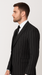 Rossi Man Max RM1728 – Slim Fit 3-Piece Men’s Suit in Black Stripe