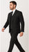 Rossi Man Max RM1728 – Slim Fit 3-Piece Men’s Suit in Black Stripe
