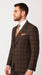 Brown Slim Fit 3-Piece Suit – Rossi Man Max Men’s Formalwear | RM1735