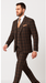 Brown Slim Fit 3-Piece Suit – Rossi Man Max Men’s Formalwear | RM1735