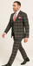 Rossi Man MAX RM1739 Slim Fit 3-Piece Suit – Stylish Black and Pink Tailored Suit for Men