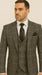 Rossi Man RM1742 – Max Collection Stylish Slim Fit Men’s Suit in Brown