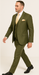Rossi Man MAX RM1775 Slim Fit 3-Piece Suit – Sophisticated Tailored Olive Green Suit for Men