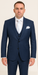 Rossi Man MAX RM1783 Slim Fit 3-Piece Suit – Modern Solid Blue Suit for Men