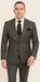 Rossi Man MAX RM1784 Slim Fit 3-Piece Suit – Stylish Grey Formal Suit for Men