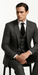 Rossi Man MAX RM1784 Slim Fit 3-Piece Suit – Stylish Grey Formal Suit for Men