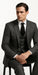 Rossi Man MAX RM1784 Slim Fit 3-Piece Suit – Stylish Grey Formal Suit for Men