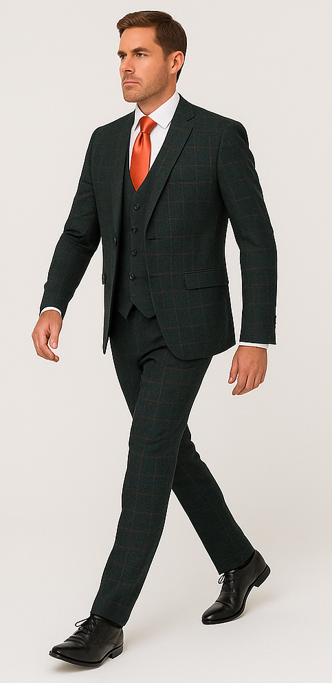 Rossi Man MAX RM1788 Slim Fit 3-Piece Suit – Stylish Formalwear for Men