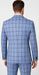Rossi Man MAX RM1822 Slim Fit 3-Piece Suit – Premium Light Blue & Brown Plaid Formal Suit for Men