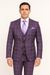 Rossi Man MAX RM1834 Slim Fit 3-Piece Suit – Elegant Purple Formalwear for Men