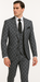 Rossi Man MAX RM1836 Slim Fit 3-Piece Grey Suit – Tailored Formal Suit for Men