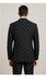 Rossi Man Max RM1837 – Men’s Slim Fit Tailored 3-Piece Suit in Black