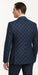 Rossi Man MAX Collection RM1838 – Modern Slim Fit 3-Piece Navy Check Suit for Men