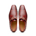 Marco Di Milano Rovigo Men's Shoes Cognac Exotic Crocodile Skin Single Monk-strap Loafers