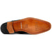 Marco Di Milano Rovigo Men's Shoes Cognac Exotic Crocodile Skin Single Monk-strap Loafers