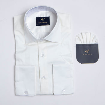 Rossi Man RS1 Ivory Shirt for Men – Classic Style