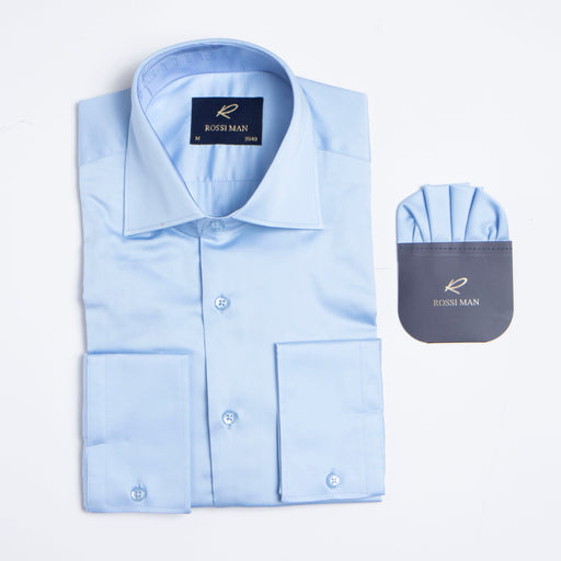 Men’s Light Blue Shirt by Rossi Man – RS1 Model