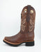 Los Altos Men's Rage Walnut Leather Square Toe Boot
