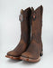 Los Altos Men's Rage Walnut Wide Square Toe Pull Up Tube Leather Boot
