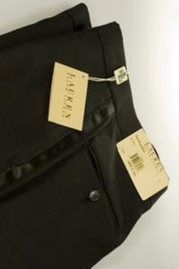 Napier Plain Front Tuxedos Pant unhemmed unfinished bottom