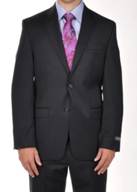 Mix and Match Suits Men's Suit Separates Solid Dark Navy Dress Suit Separates Portly CUT Executive Fit Suit - Mens Portly Suit