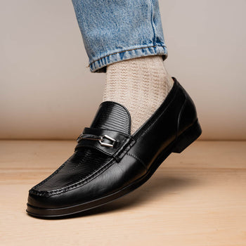 Marco Di Milano Ravello Black Leather Oxford Dress Shoe
