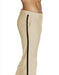 Men'S Sand Classic Fit With Black Satin Stripe Poly/Rayon Flat Front Tuxedo Pant