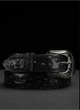 Black Ostrich Belt