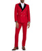 Red 2 Piece Slim Fit Double Breasted Tuxedo