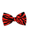Red and Black Men's Zebra Design Bowties-Men's Neck Ties - Mens Dress Tie - Trendy Mens Ties