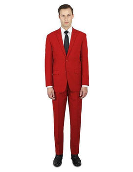 Red Classic Fit 2 ButtonProm Affordable Suit