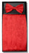Men's Paisley Pattern Polyester Red Bowtie With Cummerbund