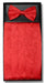 Men's Paisley Pattern Polyester Red Bowtie With Cummerbund