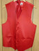 RED  GROOMSMEN DRESS TUXEDO WEDDING Vest ~ Waistcoat ~ Waist coat & TIE SET Buy 10 of same color Tie For $25 Each - Men's Neck Ties - Mens Dress Tie - Trendy Mens Ties