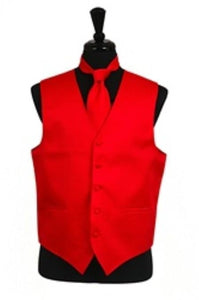 Tuxedo Vest - Wedding Vest Men's Red Horizontal Rib Pattern Vest Waistcoat - Men's Neck Ties - Mens Dress Tie - Trendy Mens Ties