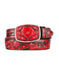 Original Red Eel Skin Fashion Western Belt