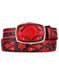 Fashion Western Belt Red Original Lizard Teju Skin