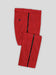Mens Red Tuxedo Pants with Black Trim - Flat Front Pants Modern Fit