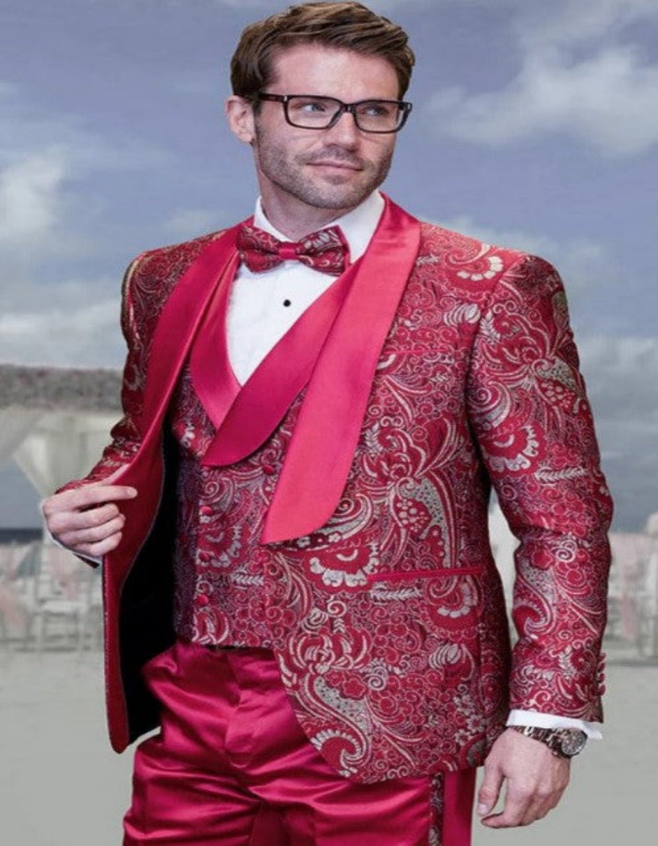 Red and Gold Tuxedo for Men