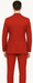 Red Linen Suit - Red Linen Suit - Red Tiffany Color
