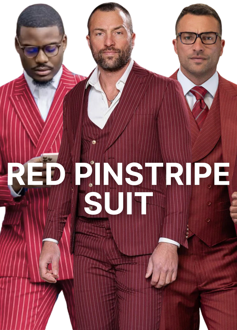 Red Pinstripe suits