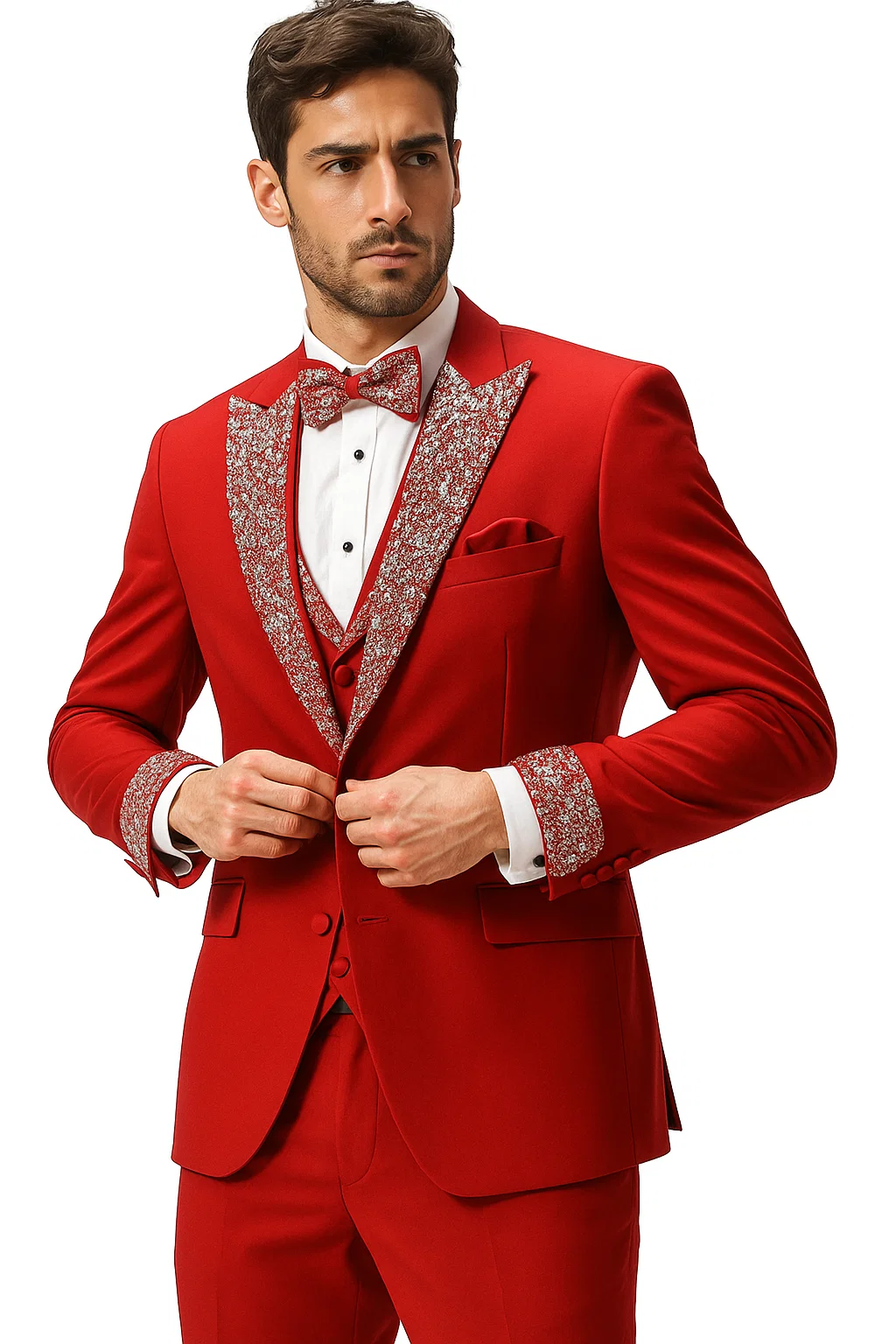 Red Prom Tuxedo